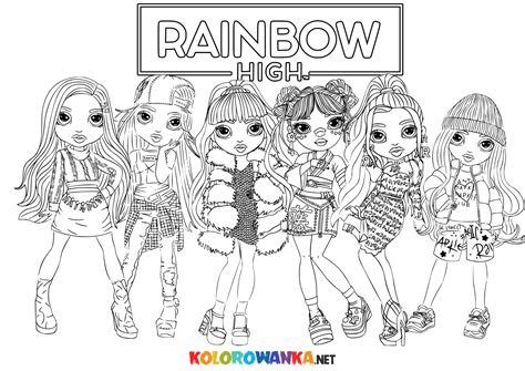 Kolorowanki Dla Dziewczynek Rainbow High Darmowe Kolorowanki Do Druku Imagesee