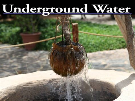 Ppt Underground Water 1