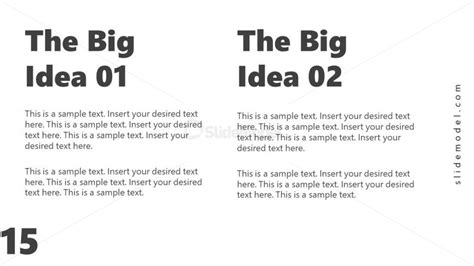 Two Big Ideas Presentation Template Slidemodel