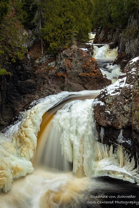 Nature Photography Frozen Waterfall The Cascades Cascade River State