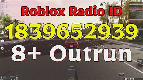Outrun Roblox Radio Codesids