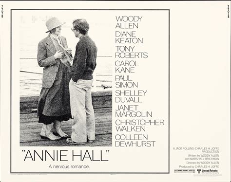 annie hall movie poster 1977 half sheet 22x28