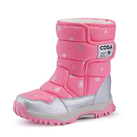 High Quality Children Boots 2017 New Girls Boots Boys Waterproof Snow