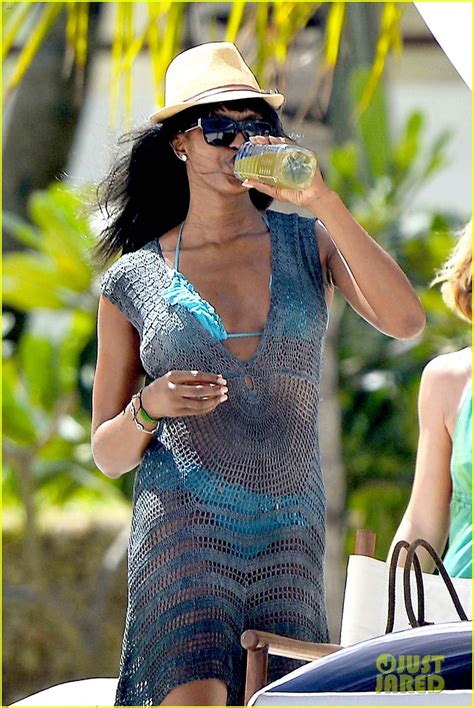 We welcome the exciting news that naomi. Naomi Campbell Rocks a Blue Bikini at the Beach in Kenya ...