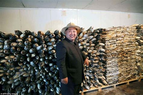 The south korean newspaper chosun ilbo. Another fishy photo from Kim Jong Un as he visits a North ...