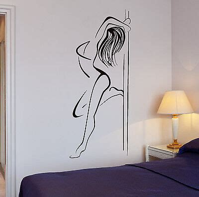 Wall Decal Striptease Hot Sexy Woman Pole Dance Mural Vinyl Stickers Ig Ebay