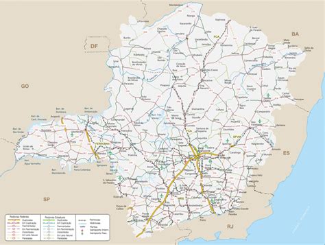Mapa Rodovi Rio De Minas Gerais Geografia Infoescola