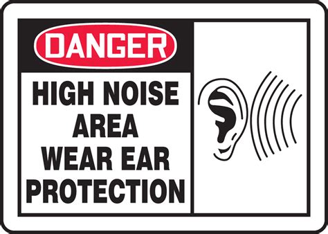 High Noise Area OSHA Danger Safety Sign MPPE033
