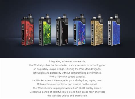 Snowwolf Wocket Pod System E Cig Kits Official Snowwolf Vaping Products