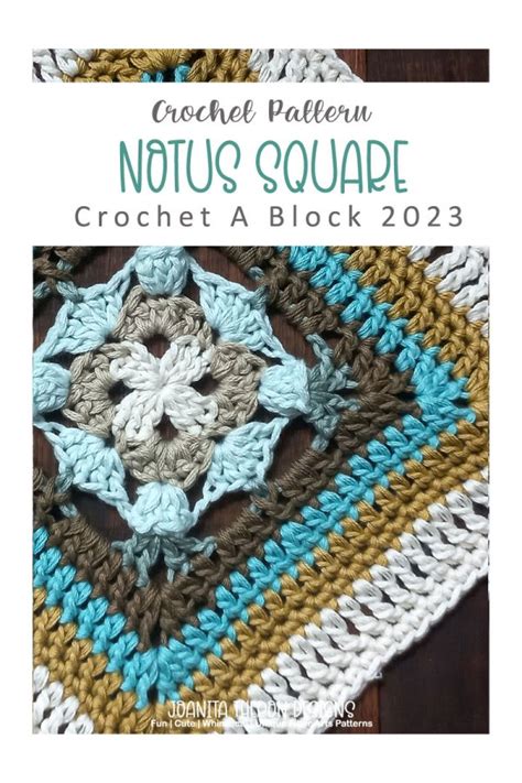 Notus Crochet Afghan Square Joanita Theron Designs