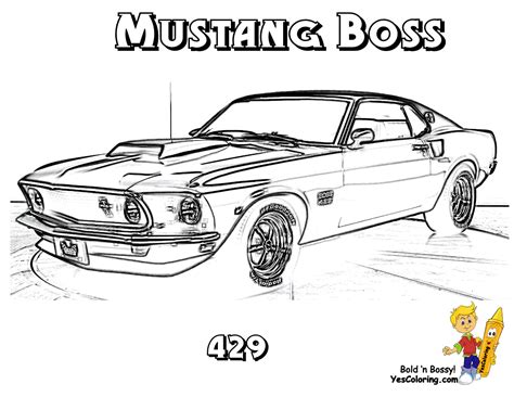 1967 Ford Mustang Coloring Pages