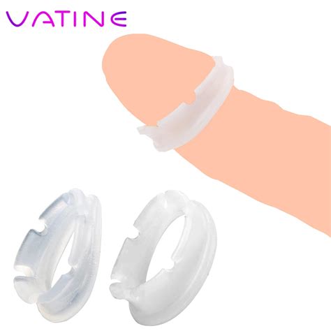 Vatine 2pcsset Foreskin Resistance Ring Tassel Penis Ring Cock Penis Widening Rings Day And