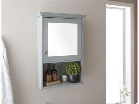 Discover our bathroom mirror cabinets in a variety of sleek designs from our stunning collection. Modern Colonial Grey Bathroom Mirrored Door Cabinet With Shelf