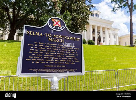 Montgomery Al Usa August 27 2020 Selma To Montgomery March