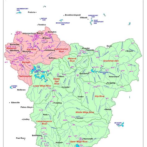 Vaal River Map