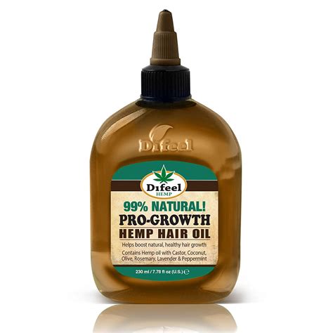 Difeel Hemp 99 Natural Hemp Hair Oil Pro Growth 778 Oz