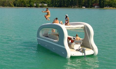 Inflatable 2 Story Electric Catamaran Party Lounge