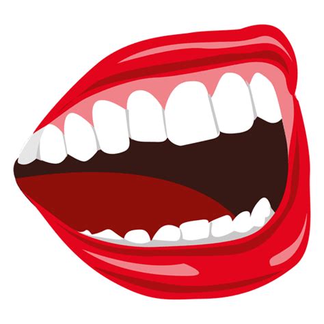 Laughing mouth cartoon - Transparent PNG & SVG vector file
