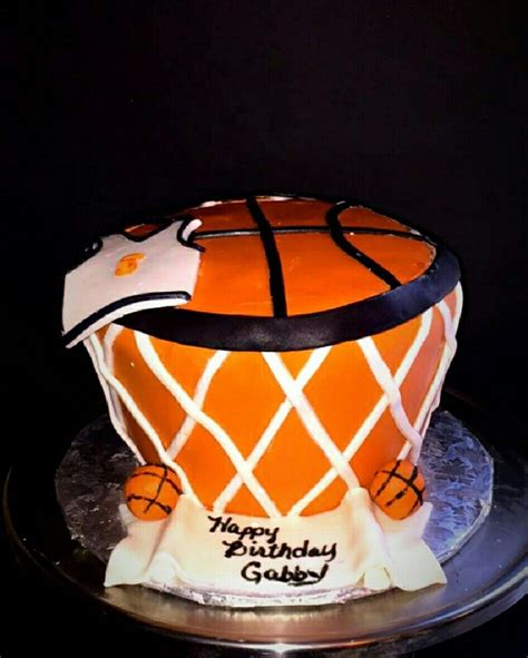 Basketball Theme Fondant Cake Custom Cakes Fondant Cake Basketball Theme