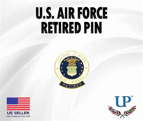 Us Air Force Retired Lapel Pin Air Force Retired Lapel Etsy