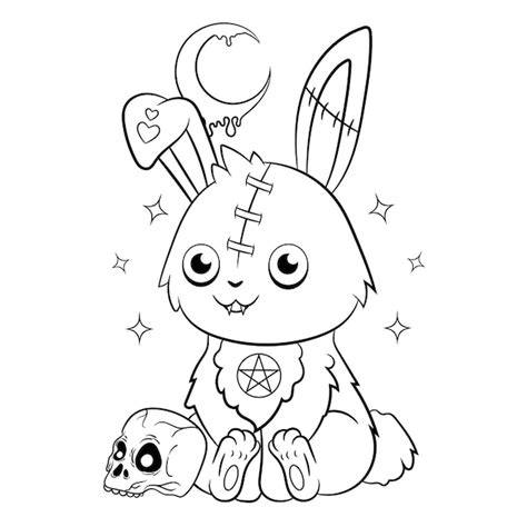 Scary Bunny Drawing