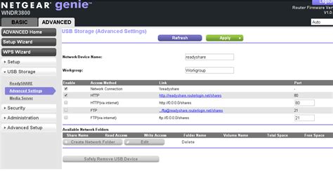 Check spelling or type a new query. ReadySHARE USB Storage GUI explained | Answer | NETGEAR ...