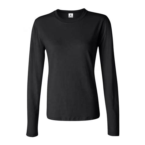 Women Dry Fit Crew Neck Plain Cotton Long Sleeve T Shirt