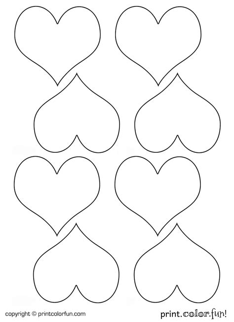 Free Printable Small Hearts Printable Templates