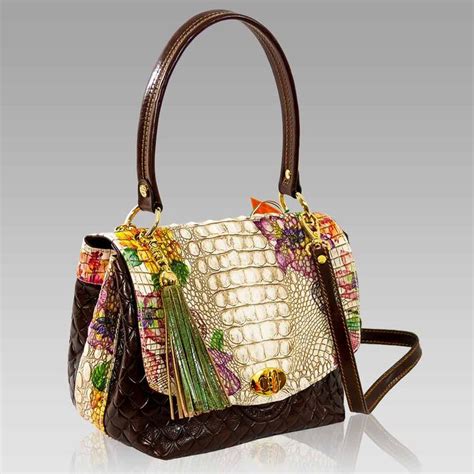 Get the best deals on leather floral bags & handbags for women. Marino Orlandi Handbag Purse Antique Floral Croc Leather ...