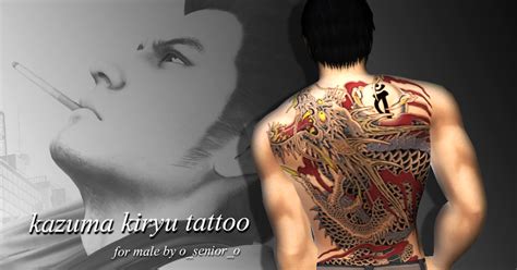 My Sims 4 Blog Kazuma Kiryu Tattoo By Osenioro