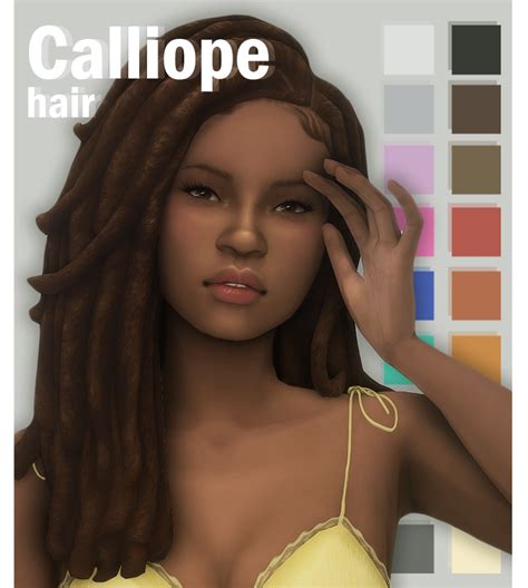Calliope Hair Sims Hair Sims Afro Hair Sims Curly Hair
