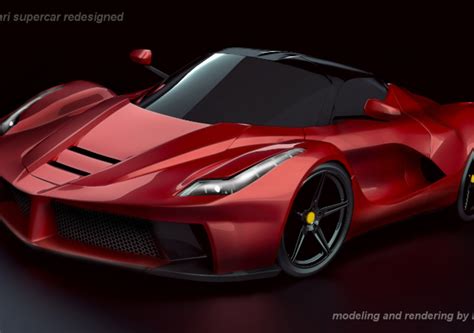 La Ferrari Supercar Concept Restyled Cgtrader