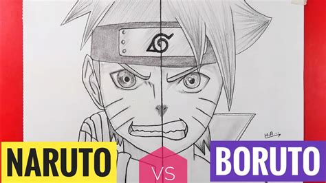 Naruto Vs Boruto Draw Comment Dessiner Naruto Et Boruto Tutoriel De