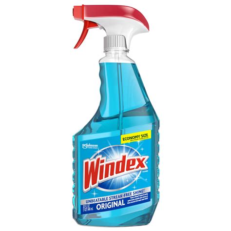 Windex Glass Cleaner Original Blue Spray Bottle 32 Fl Oz