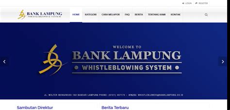 Gink Technology Bank Lampung Whistleblowing System
