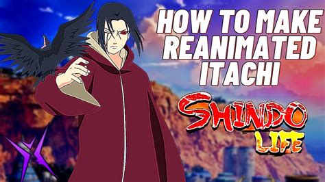 Shindo Life How To Make Itachi Uchiha Reanimated Youtube