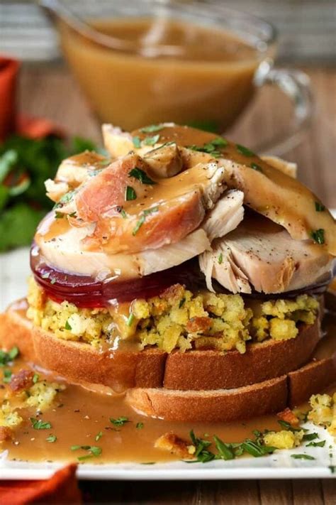 Hot Turkey Sandwich A Leftover Turkey Recipe Mantitlement