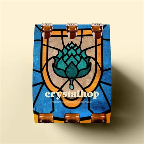 Crystalhop Visual Identity Focused On The Concept Of Stained Glass For