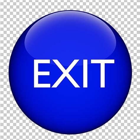 Exit Button Transparent Image Free Download