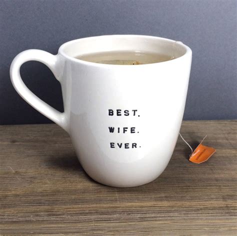 best ever wife husband mug by gilbert and stone ceramics