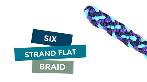 The look is that of a 3. HOW TO MAKE A SIX STRAND FLAT BRAID PARACORD TUTORIAL ...
