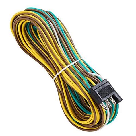 I cant figure out the problem. SUZCO 25 Foot 4 Wire 4-Flat Trailer Light Wiring Harness Extension Kit, 4-Way Plug 4 Pin Male ...