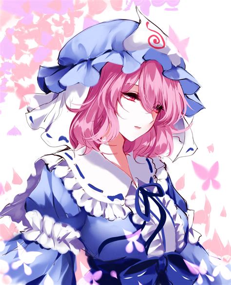 Saigyouji Yuyuko Touhou Drawn By Sheya Danbooru