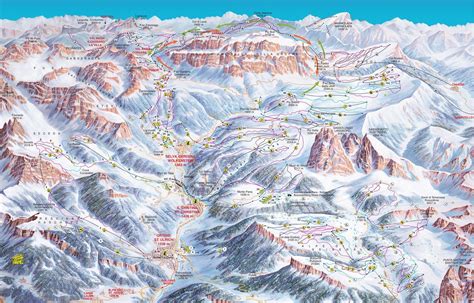 Bergfex Piste Map Dolomites Val Gardena Gröden St Ulrich