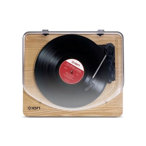 Disc Ion Classic Lp Usb Turntable Wood Gear4music
