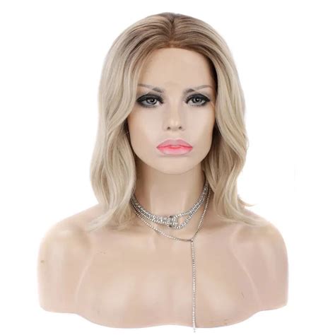 sissy lux elegance ombre blonde short bob lace front wig transforma