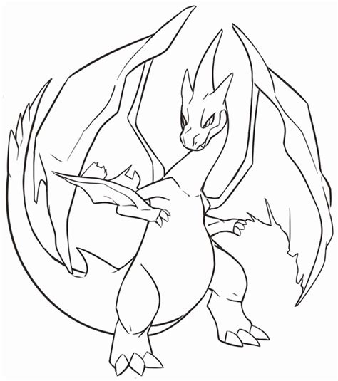 Mega Charizard X Coloring Page At Getcolorings Free Printable