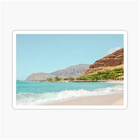 Summer Hawaiian Beach Landscape Sticker For Sale By Alexandrastr
