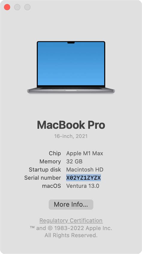 Find Your Mac Model Name And Serial Number Apple Support