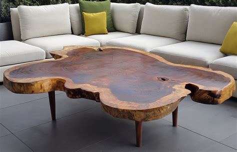 Outdoor coffee tables are an interesting addition to the outdoor furniture set. Parota Wood Coffee Tables | Custom | Made in Mexico